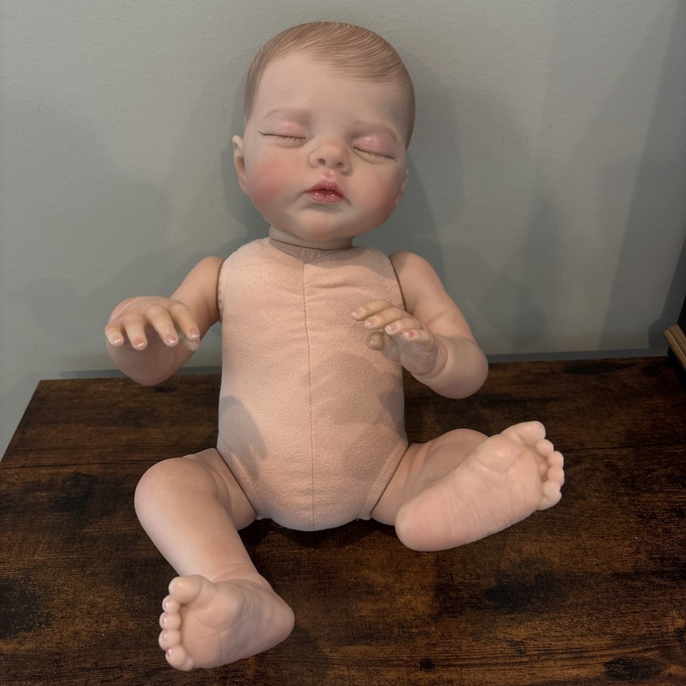 Joanna Kazmierczak Reborn Baby Doll 16" Infant Lifelike Details Unknown Artist